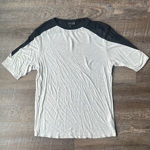 Topshop Gray and Black Short Sleeve Tees